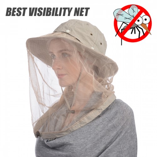 Mosquito Head Net Hat
